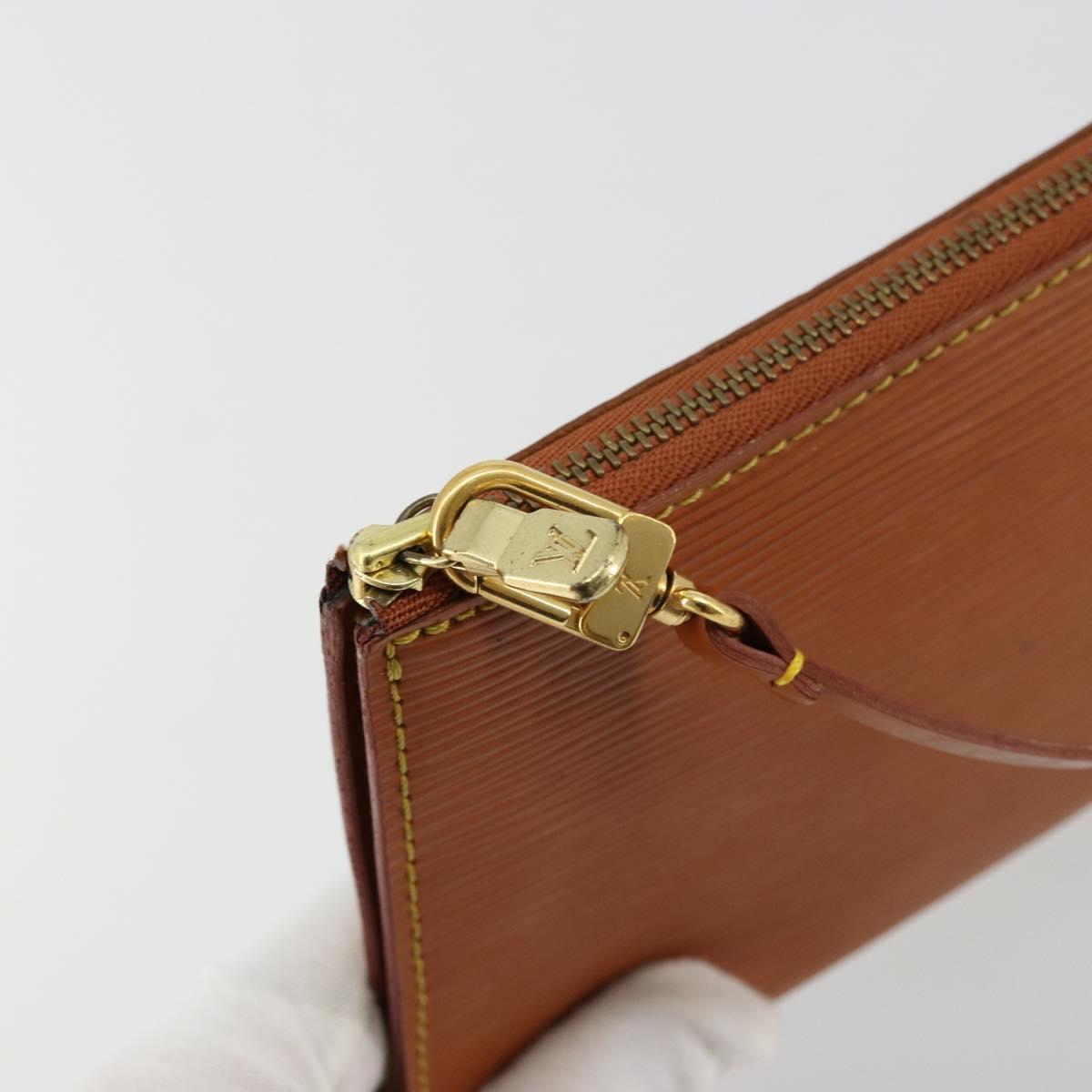 LOUIS VUITTON Epi Pochette Accessoires Pouch Zipangu Gold M52948 LV Auth 177285
