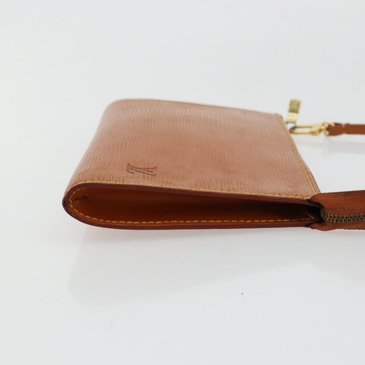 LOUIS VUITTON Epi Pochette Accessoires Pouch Zipangu Gold M52948 LV Auth 177285