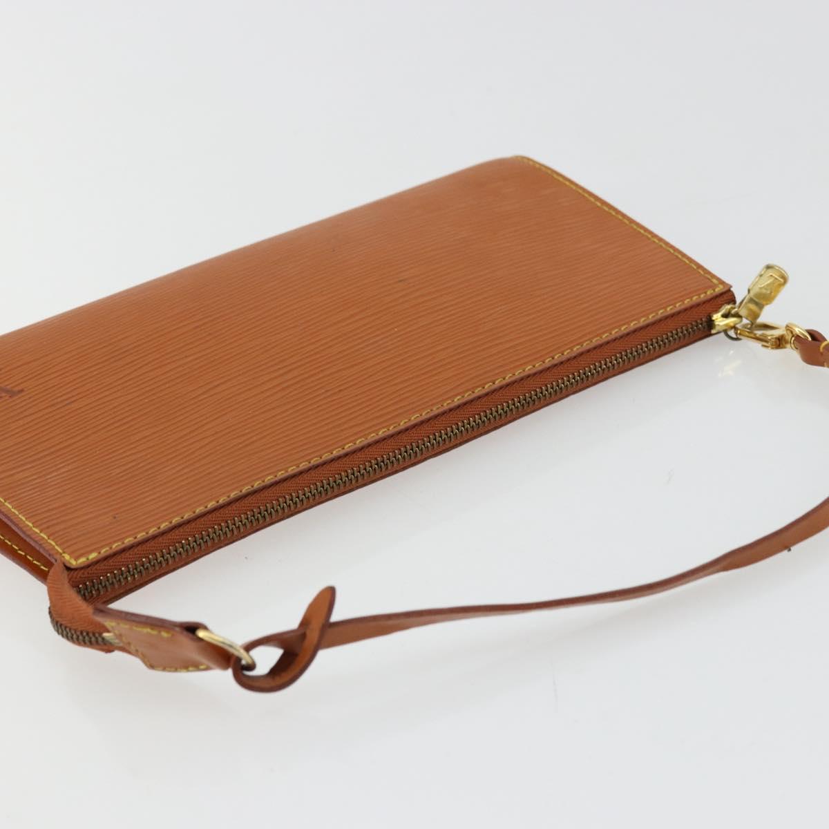 LOUIS VUITTON Epi Pochette Accessoires Pouch Zipangu Gold M52948 LV Auth 177285
