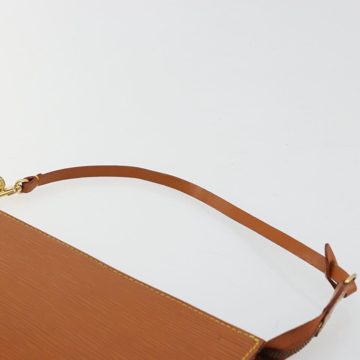 LOUIS VUITTON Epi Pochette Accessoires Pouch Zipangu Gold M52948 LV Auth 177285