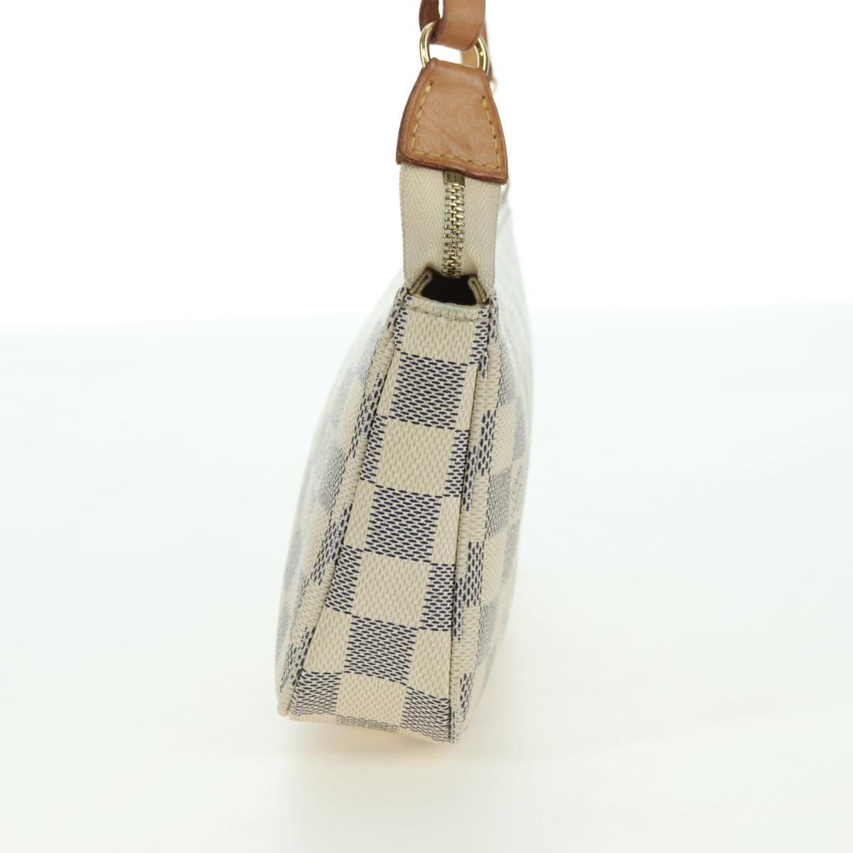 LOUIS VUITTON Damier Azur Pochette Accessoires Pouch N41207 LV Auth 177288V