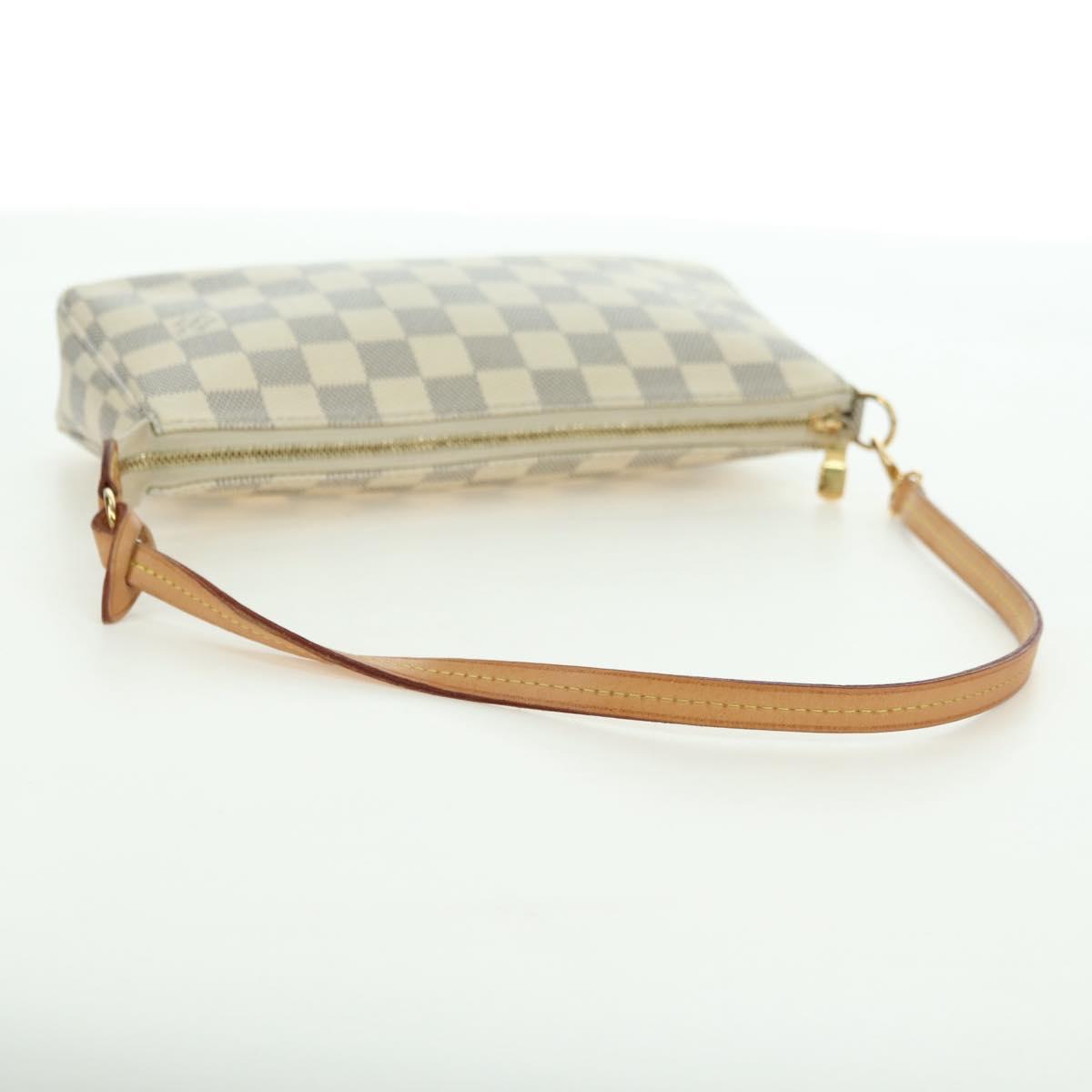 LOUIS VUITTON Damier Azur Pochette Accessoires Pouch N41207 LV Auth 177288V