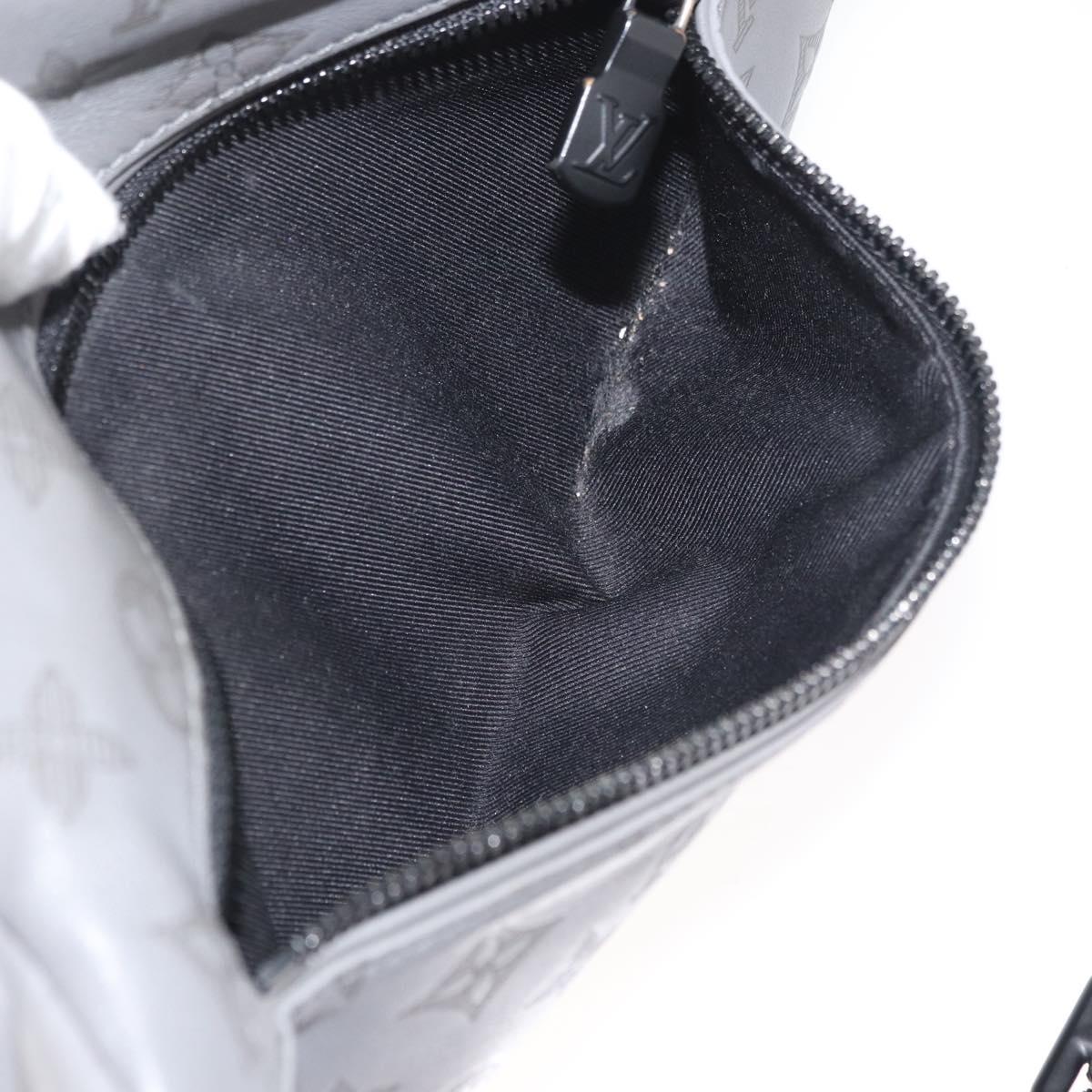 LOUIS VUITTON Monogram Shadow Discovery Bum Bag PM Gray M46108 LV Auth 177293