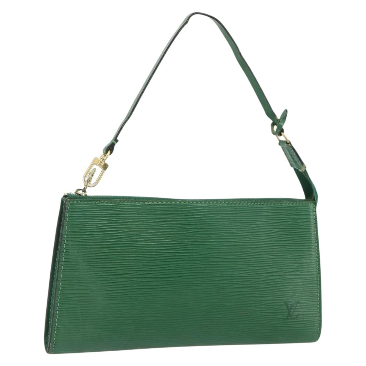 LOUIS VUITTON Epi Pochette Accessoires ¥ Pouch Green M52984 LV Auth 177295