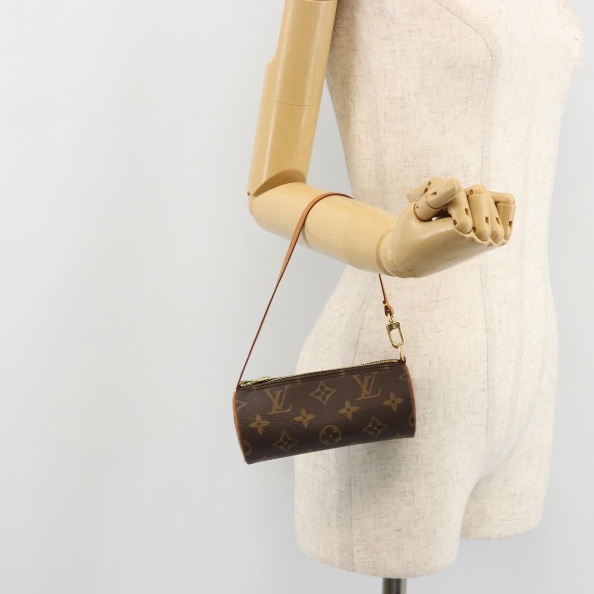 LOUIS VUITTON Monogram Papillon Pouch LV Auth 177297