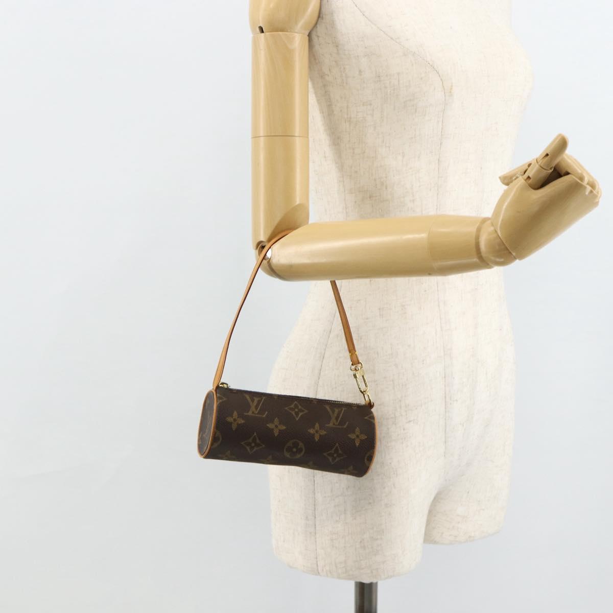 LOUIS VUITTON Monogram Papillon Pouch LV Auth 177300A