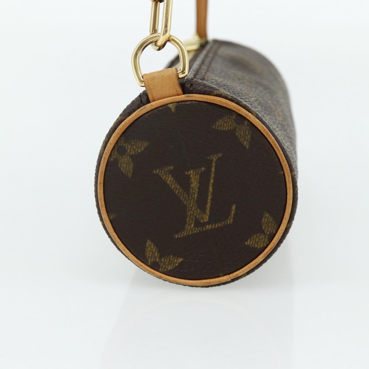 LOUIS VUITTON Monogram Papillon Pouch LV Auth 177300A
