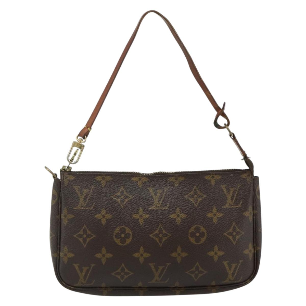LOUIS VUITTON Monogram Pochette Accessoires Pouch M51980 LV Auth 177301