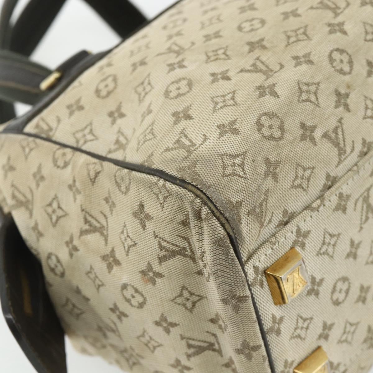 LOUIS VUITTON Monogram Mini Josephine GM Hand Bag Khaki M92310 LV Auth 177307