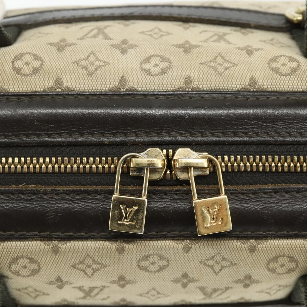 LOUIS VUITTON Monogram Mini Josephine GM Hand Bag Khaki M92310 LV Auth 177307