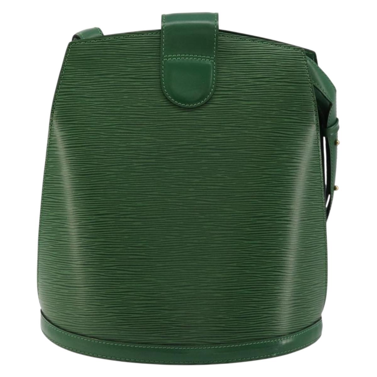 LOUIS VUITTON Epi Cluny Shoulder Bag Green M52254 LV Auth 177308