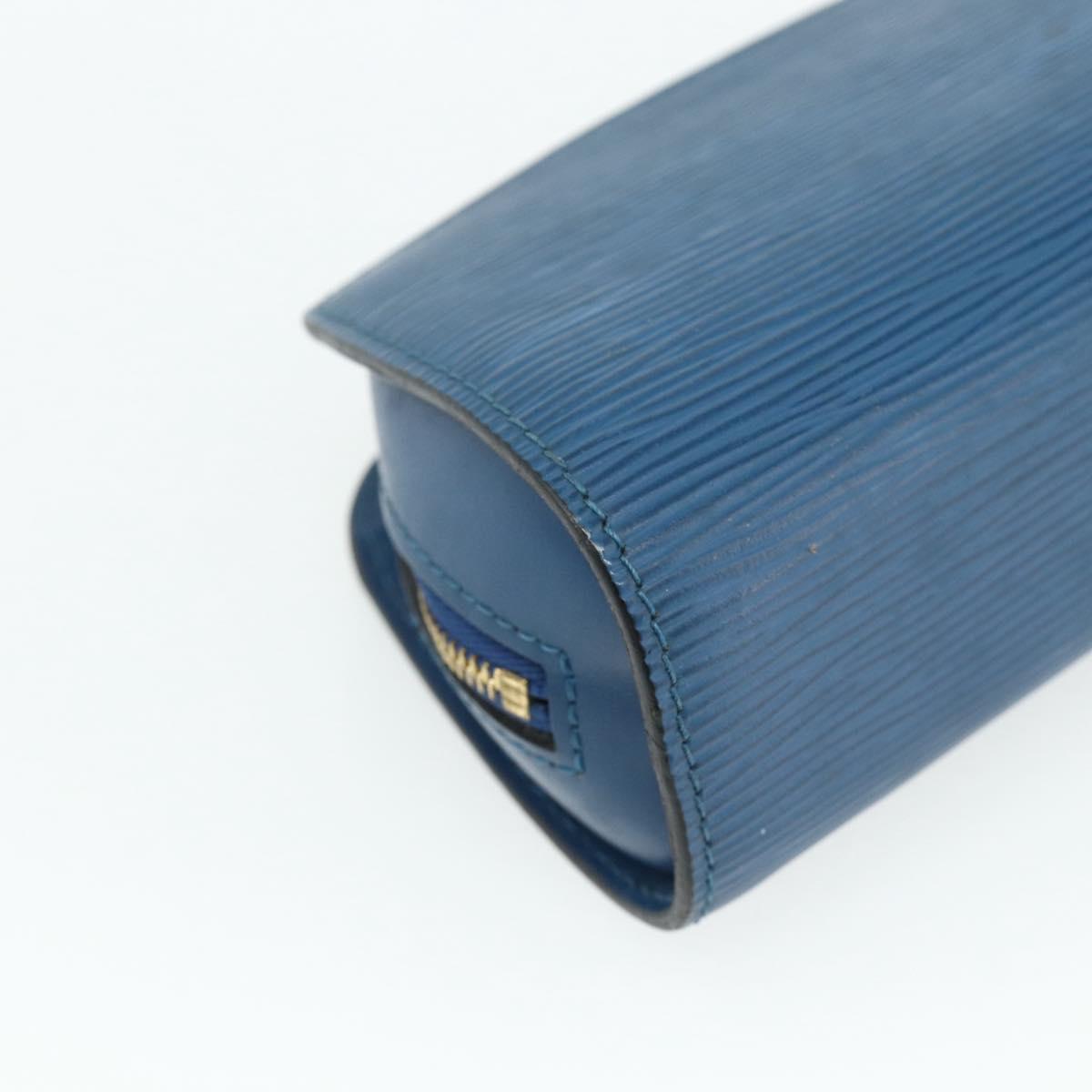 LOUIS VUITTON Epi Dauphine PM Pouch Blue M48445 LV Auth 177339