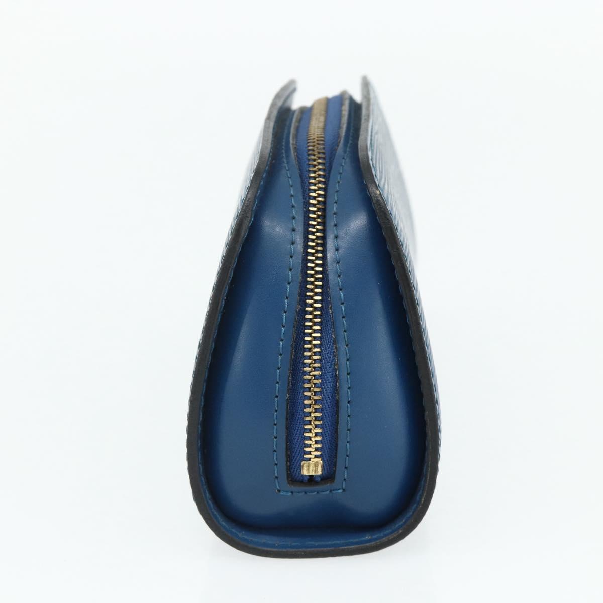 LOUIS VUITTON Epi Dauphine PM Pouch Blue M48445 LV Auth 177339