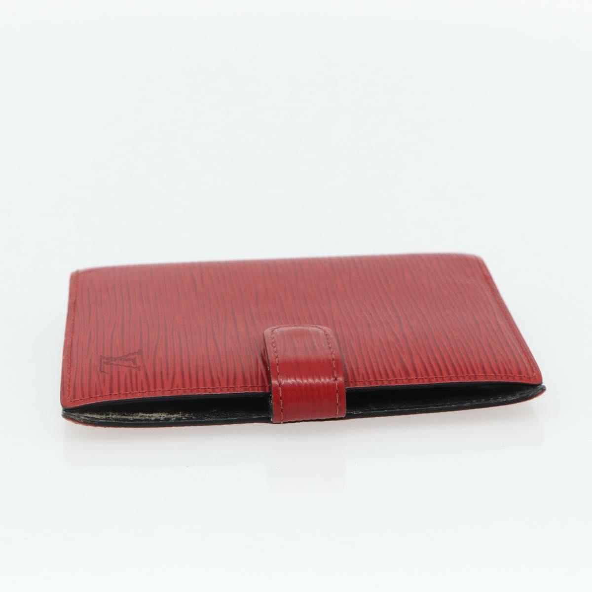 LOUIS VUITTON Epi Agenda PM Day Planner Cover Red R20057 LV Auth 177340