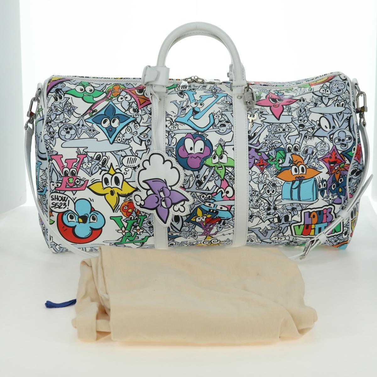 LOUIS VUITTON Monogram Comics Keepall Bandouliere 50 Bag M21863 Auth 177344SAM