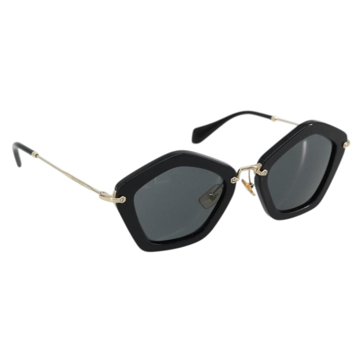 Miu Miu Sunglasses plastic Black Auth 177347A