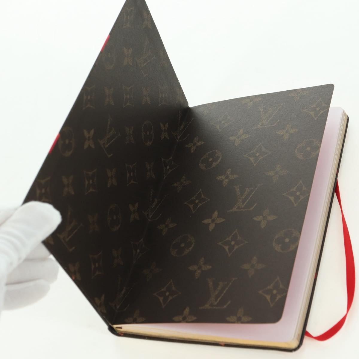 LOUIS VUITTON Collector Cherry Print Notebook MM Jane Canvas GI1371 Auth 177348M
