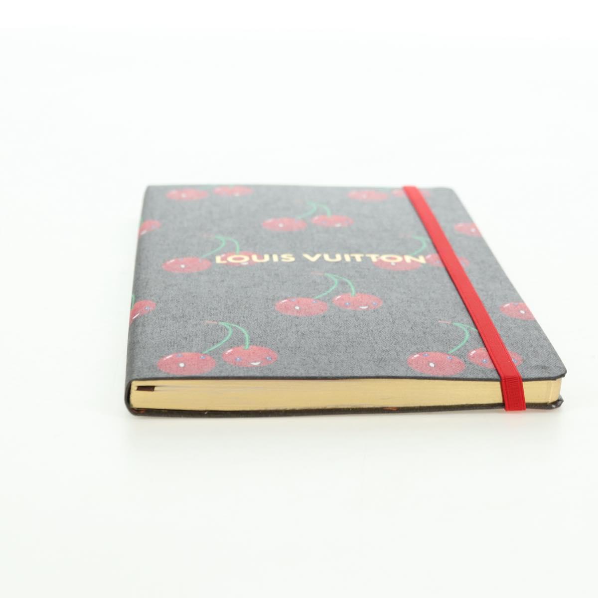 LOUIS VUITTON Collector Cherry Print Notebook MM Jane Canvas GI1371 Auth 177348M