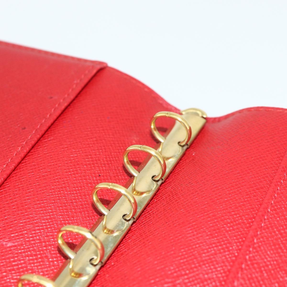 LOUIS VUITTON Epi Agenda PM Day Planner Cover Red R20057 LV Auth 177349