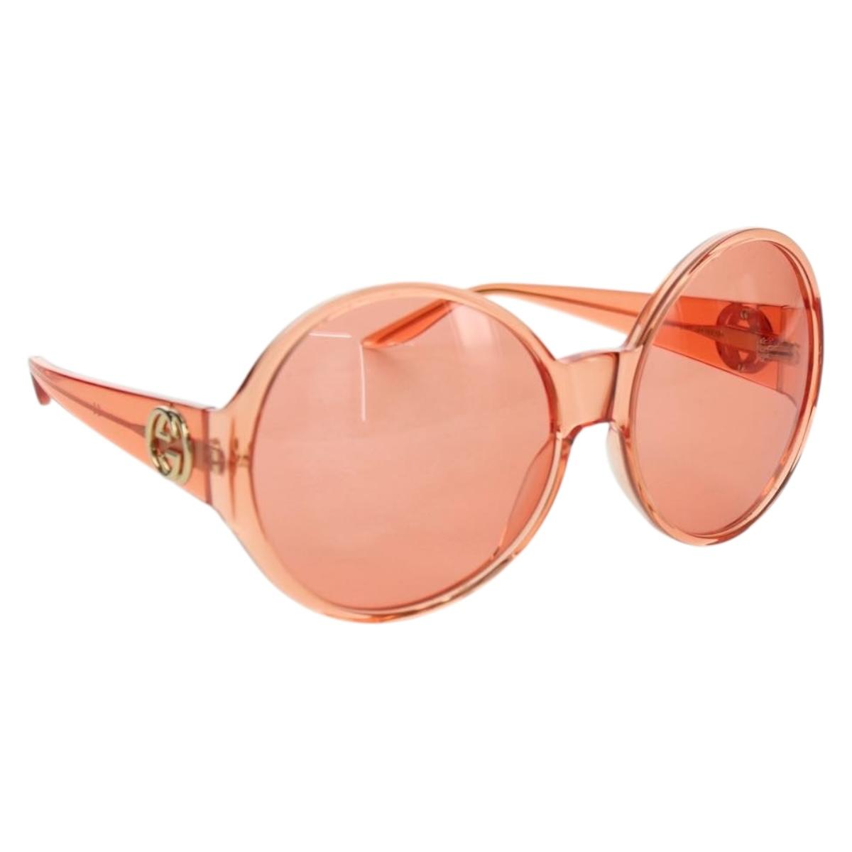 GUCCI Sunglasses plastic Orange Auth 177351M