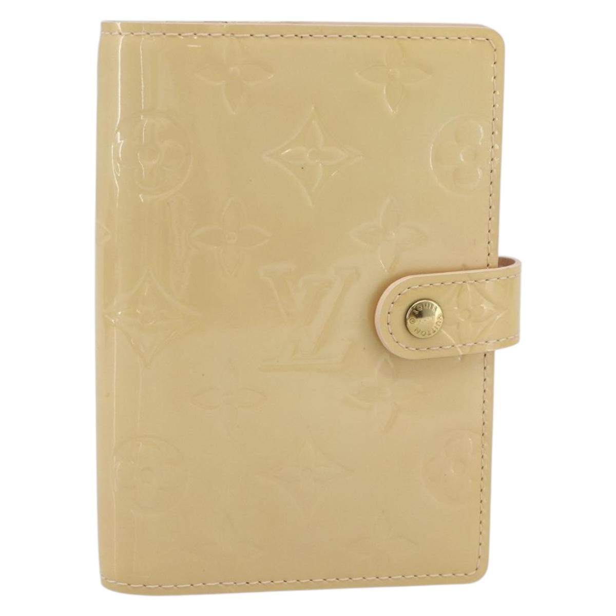LOUIS VUITTON Vernis Agenda PM Cover Marshmallow Pink R21007 Auth 177352A
