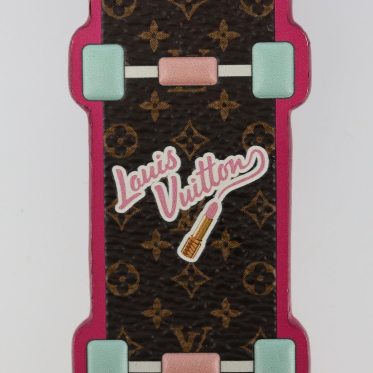 LOUIS VUITTON Porte Cles LV Skateboard Key Holder Pink M69006 LV Auth 177355A