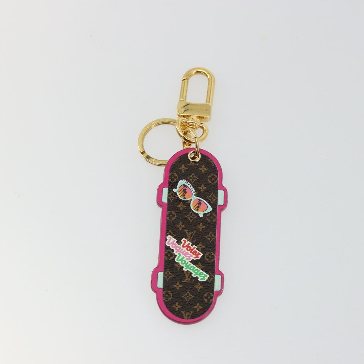 LOUIS VUITTON Porte Cles LV Skateboard Key Holder Pink M69006 LV Auth 177355A