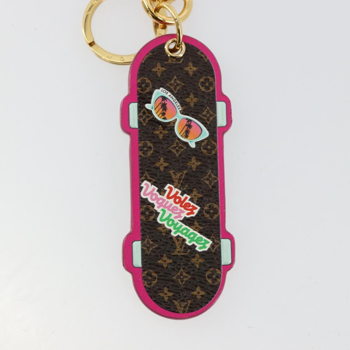 LOUIS VUITTON Porte Cles LV Skateboard Key Holder Pink M69006 LV Auth 177355A