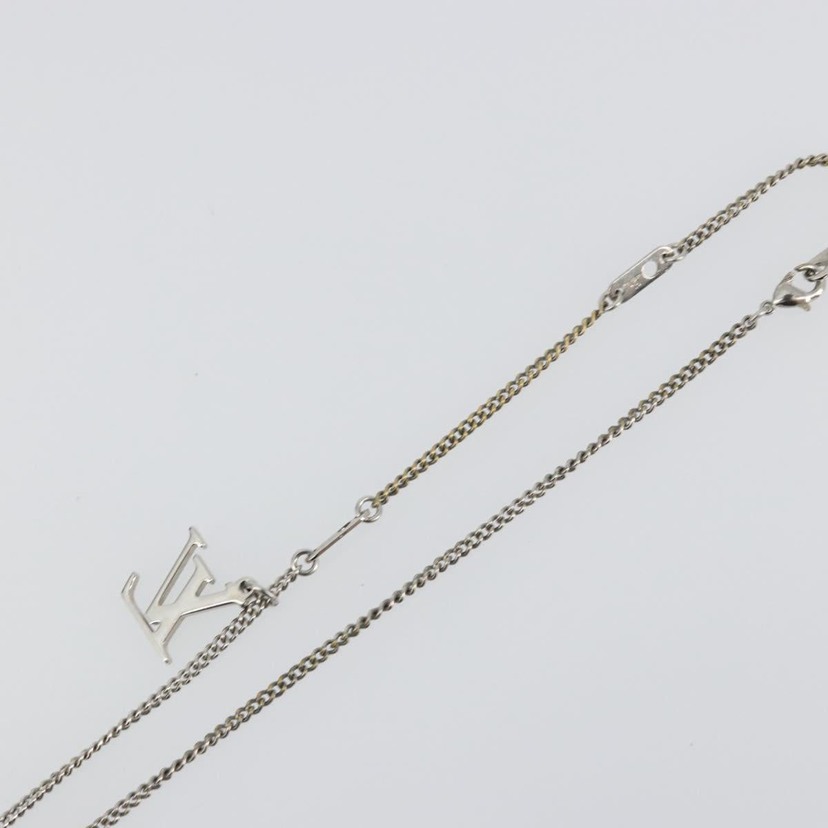 LOUIS VUITTON Eclipse Collier Charms Necklace Silver tone M63641 LV Auth 177357A