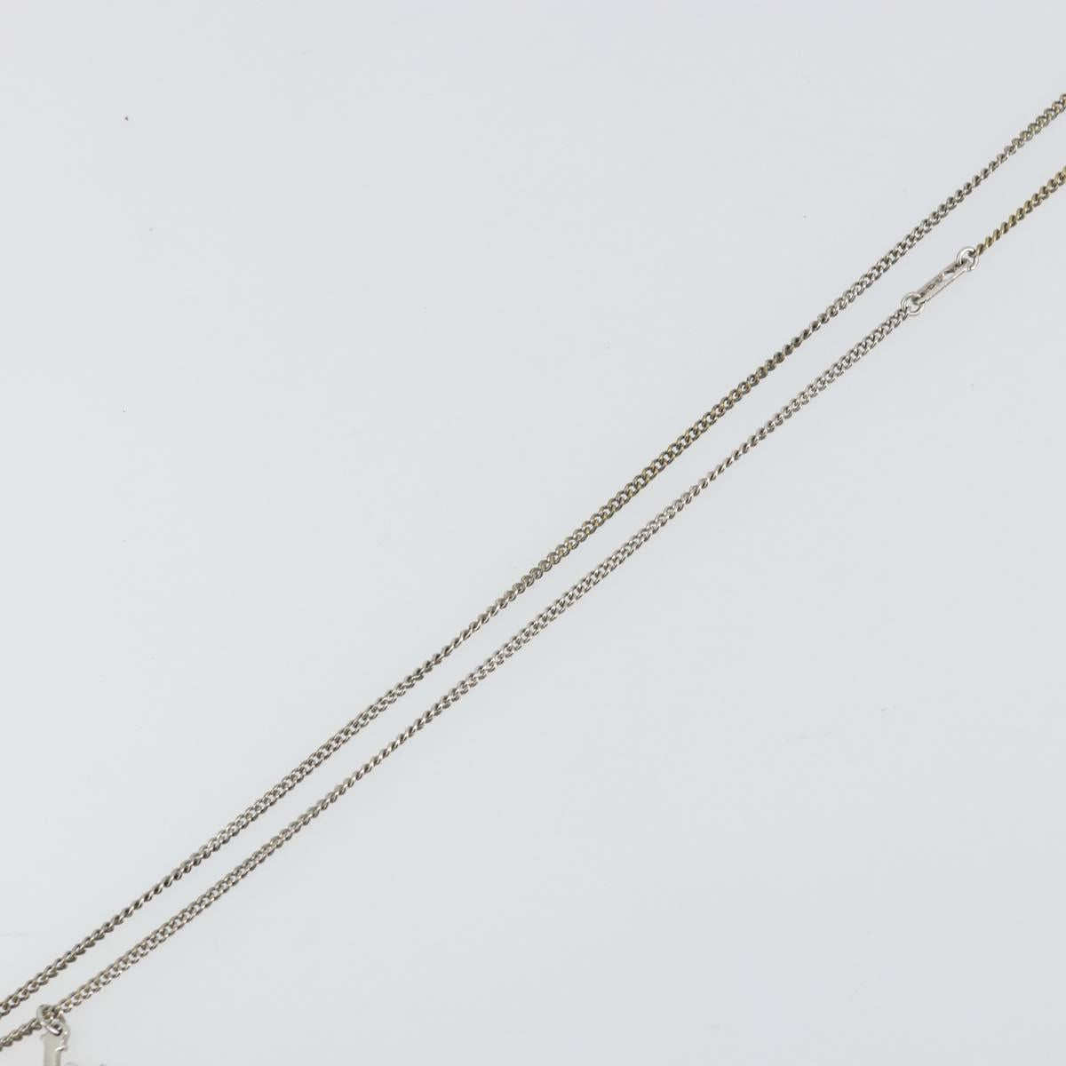 LOUIS VUITTON Eclipse Collier Charms Necklace Silver tone M63641 LV Auth 177357A