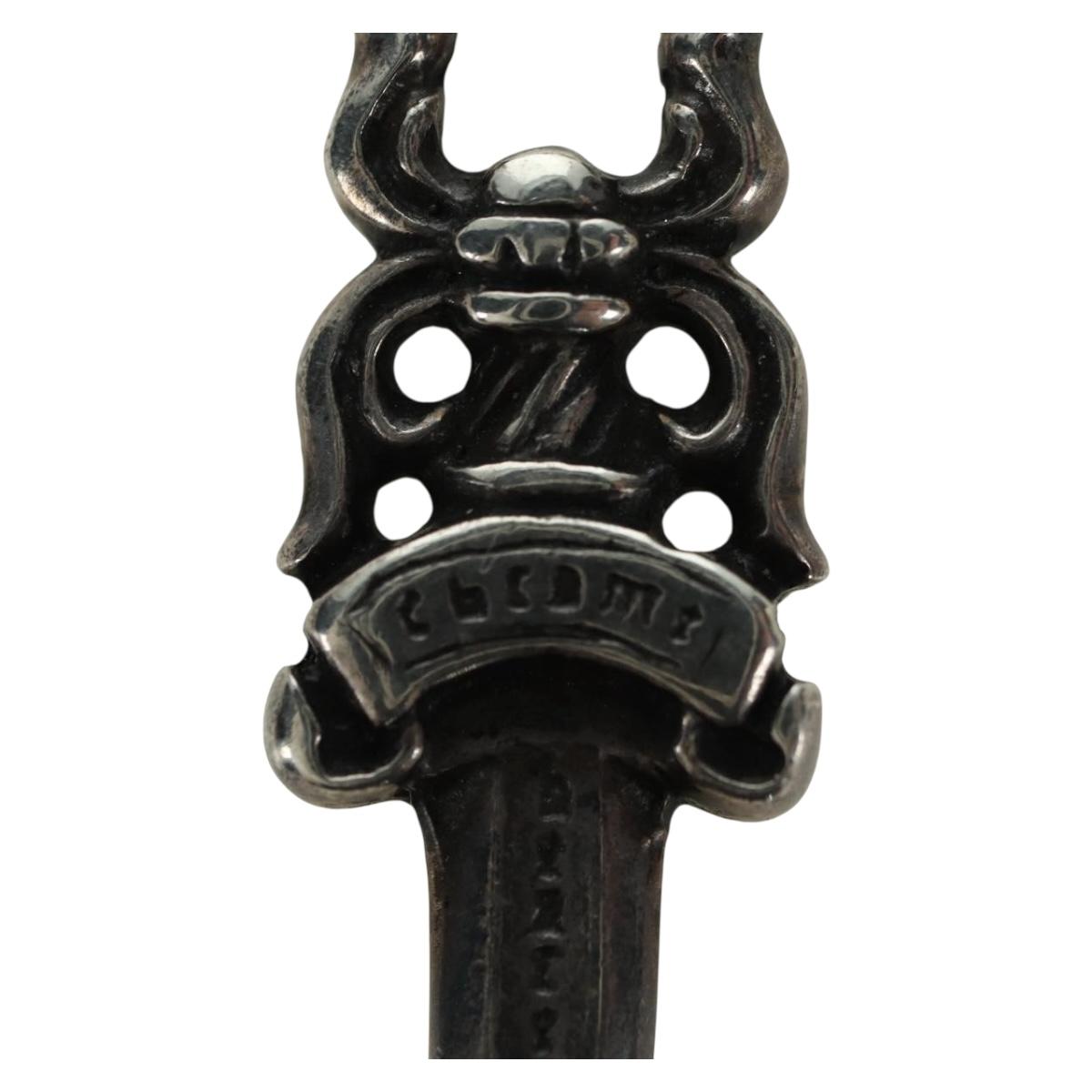 Chrome Hearts Dagger Charm Pendant Top Ag925 Silver Auth 177358V