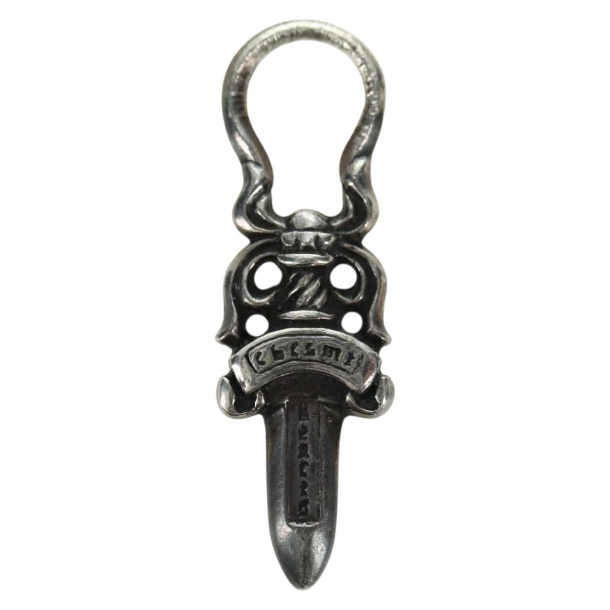 Chrome Hearts Dagger Charm Pendant Top Ag925 Silver Auth 177358V