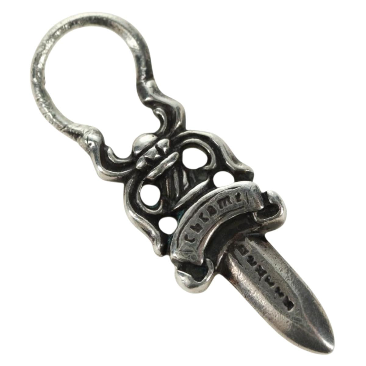 Chrome Hearts Dagger Charm Pendant Top Ag925 Silver Auth 177359V