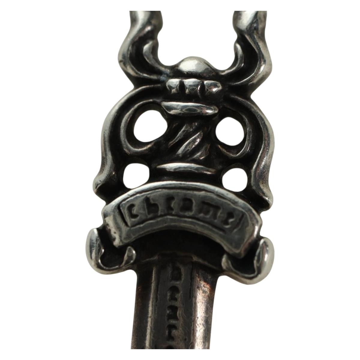 Chrome Hearts Dagger Charm Pendant Top Ag925 Silver Auth 177359V