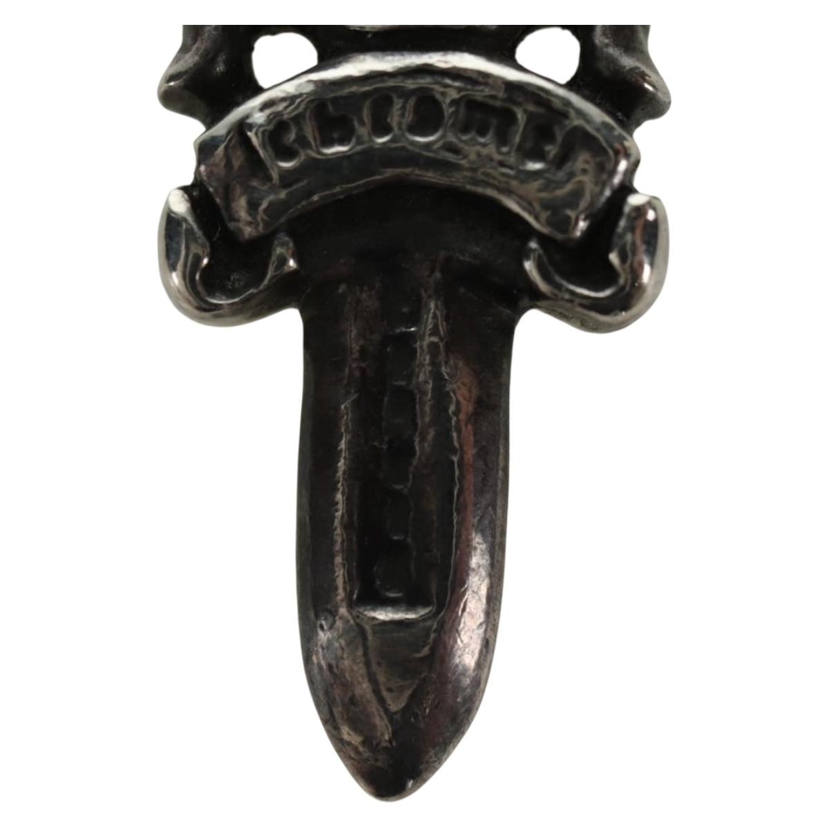 Chrome Hearts Dagger Charm Pendant Top Ag925 Silver Auth 177360V