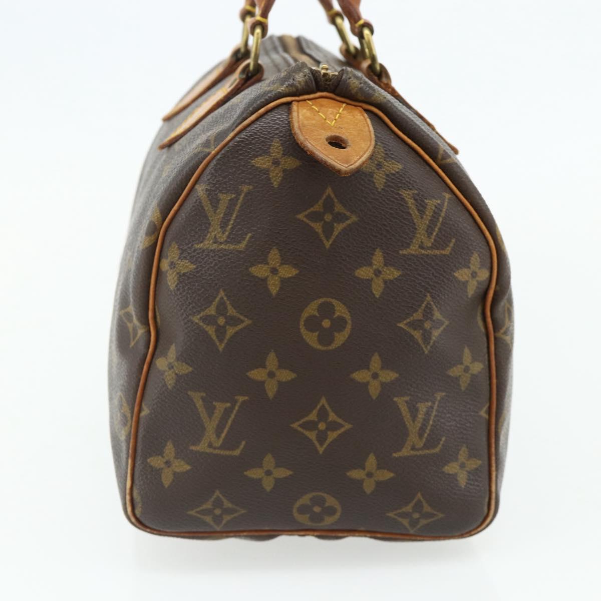 LOUIS VUITTON Monogram Speedy 25 Hand Bag M41528 LV Auth 177422