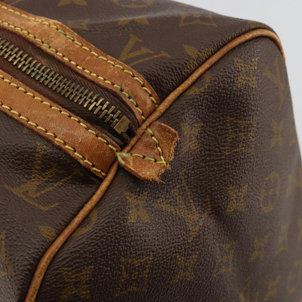 LOUIS VUITTON Monogram Sac Souple 35 Boston Bag M41626 LV Auth 177427
