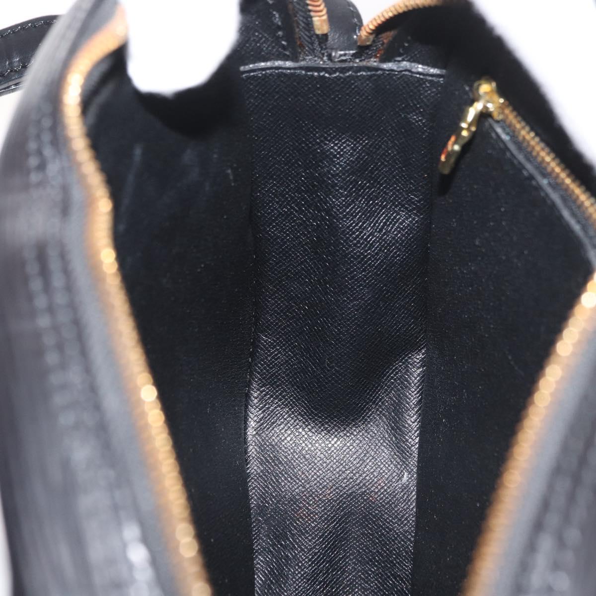 LOUIS VUITTON Epi Jeune Fille MM Shoulder Bag Black M52152 LV Auth 177429A