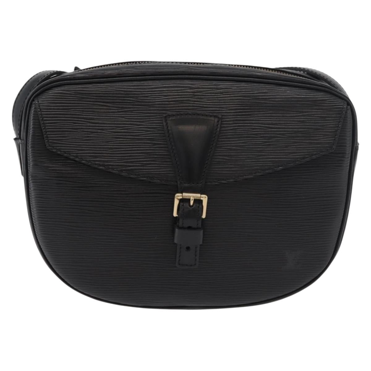 LOUIS VUITTON Epi Jeune Fille MM Shoulder Bag Black M52152 LV Auth 177429A