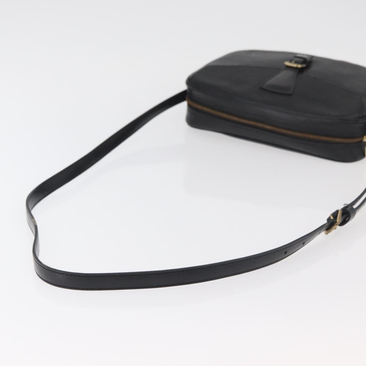 LOUIS VUITTON Epi Jeune Fille MM Shoulder Bag Black M52152 LV Auth 177429A