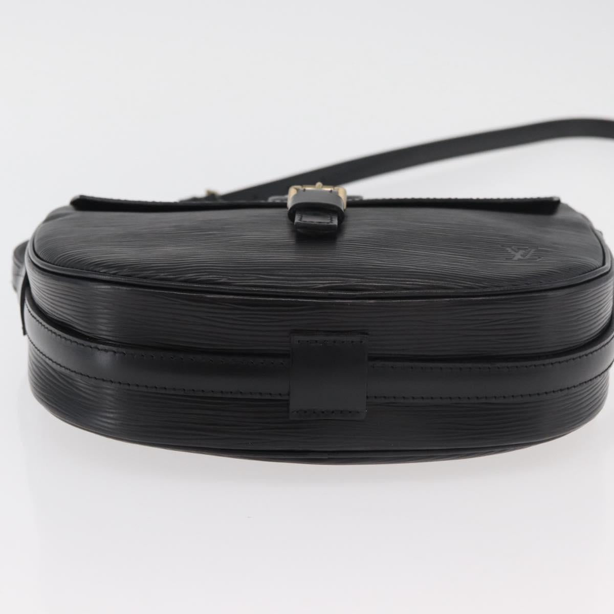 LOUIS VUITTON Epi Jeune Fille MM Shoulder Bag Black M52152 LV Auth 177429A
