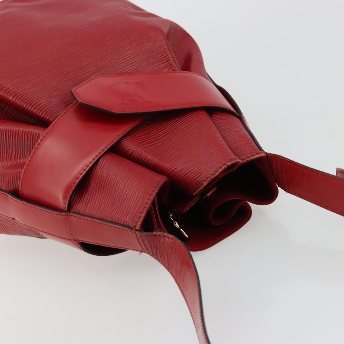 LOUIS VUITTON Epi Sac Depaule GM Shoulder Bag Red M80197 LV Auth 177430