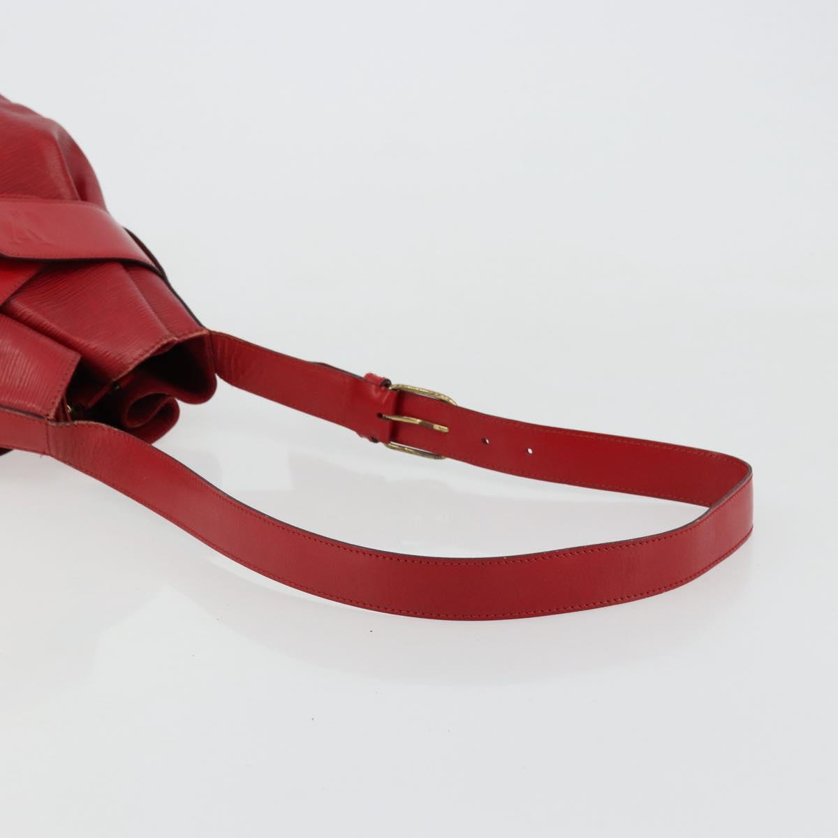LOUIS VUITTON Epi Sac Depaule GM Shoulder Bag Red M80197 LV Auth 177430