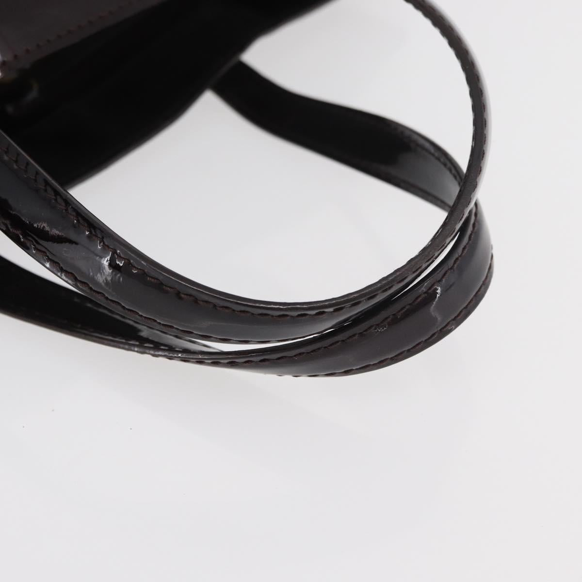 LOUIS VUITTON Monogram Vernis Wilshire PM Hand Bag Amarante M93641 Auth 177431