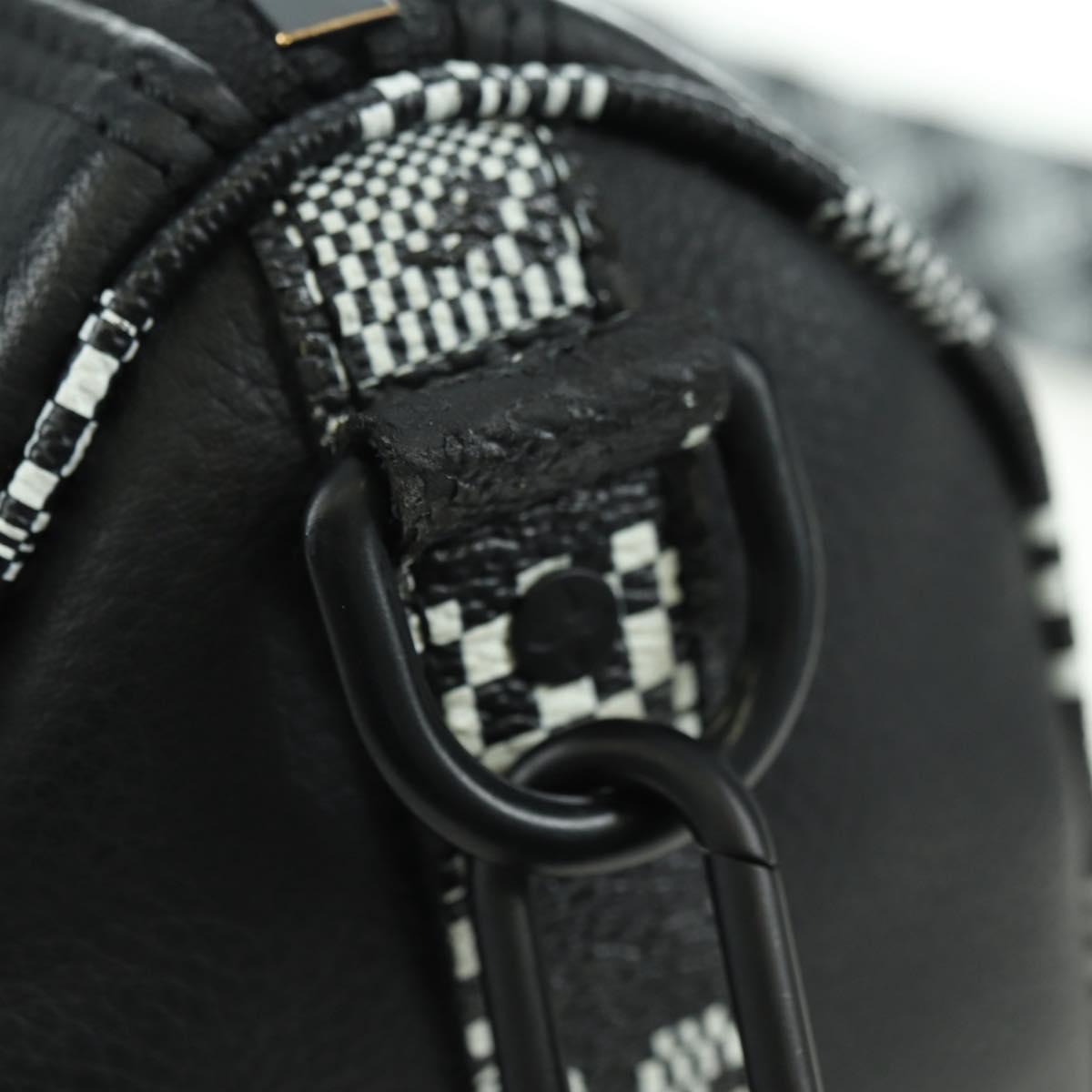 LOUIS VUITTON Damier Distorted City Keepall XS Bag Black M80202 LV Auth 177433SM