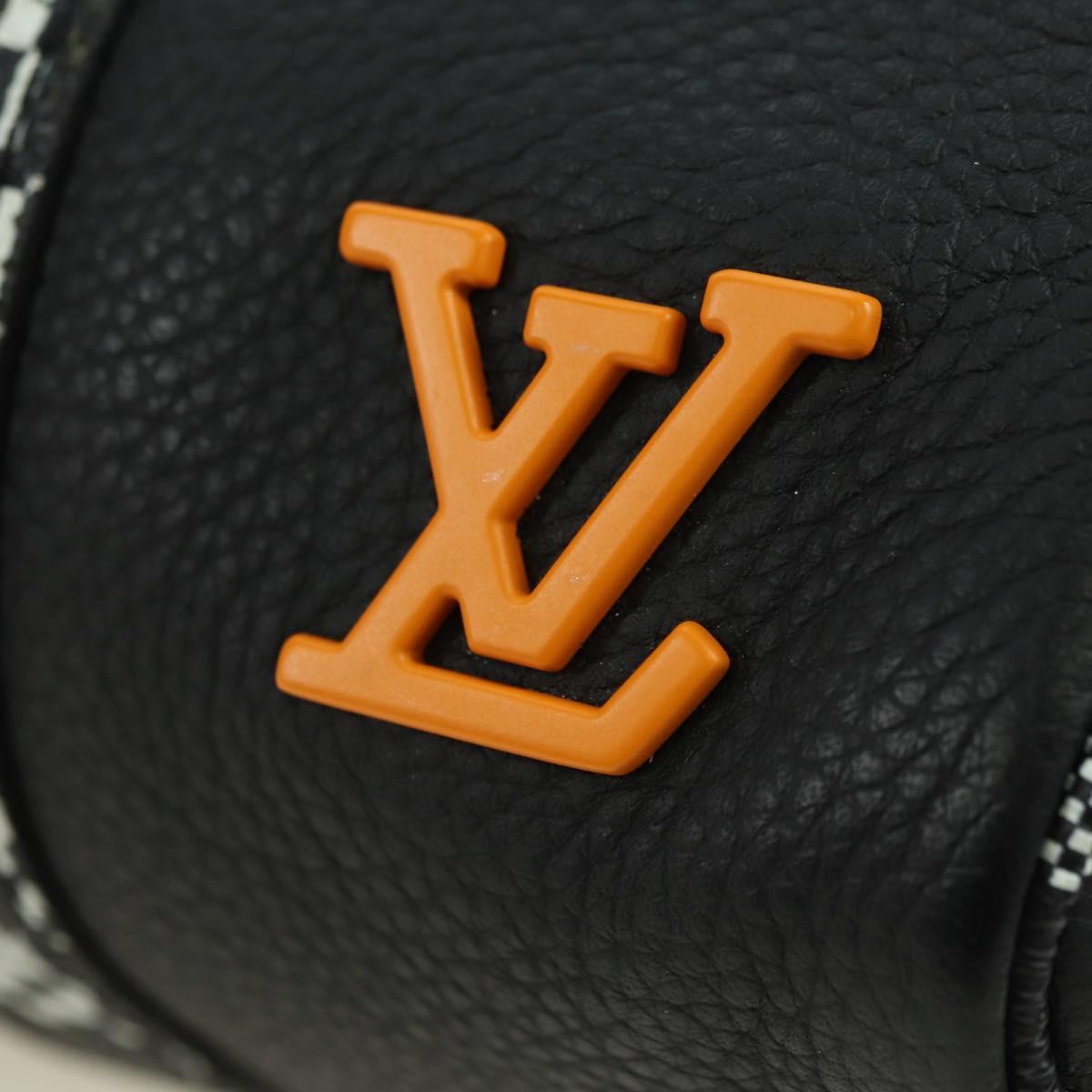 LOUIS VUITTON Damier Distorted City Keepall XS Bag Black M80202 LV Auth 177433SM