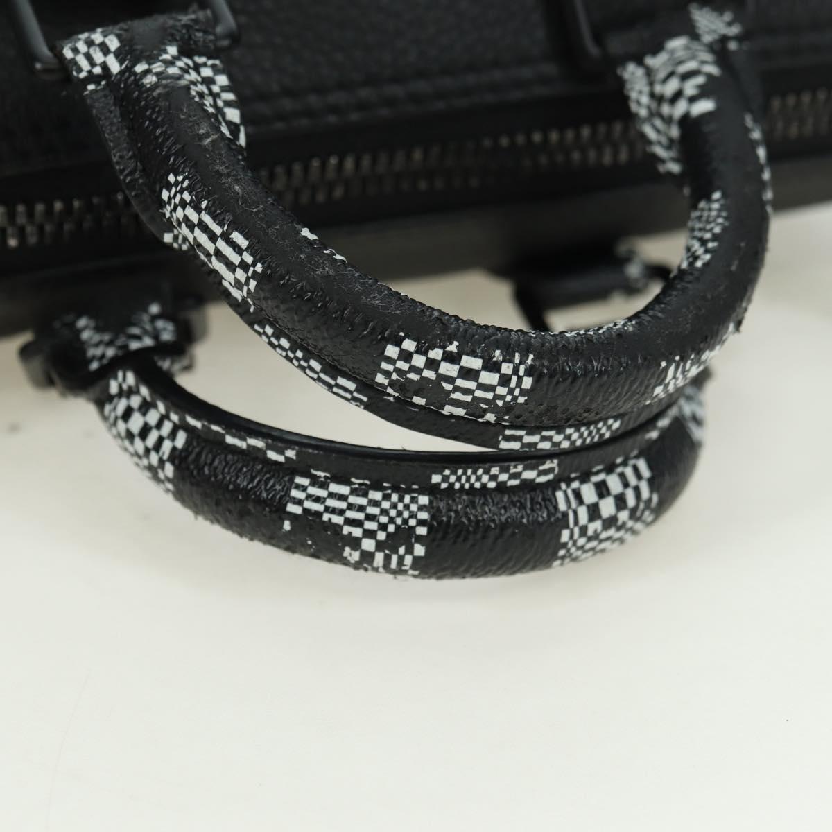 LOUIS VUITTON Damier Distorted City Keepall XS Bag Black M80202 LV Auth 177433SM