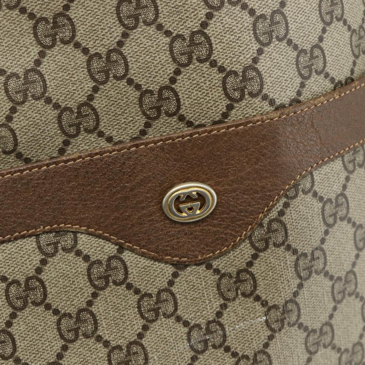 GUCCI GG Supreme Web Sherry Line Bag PVC Beige Red Green 89 02 003 Auth 177437