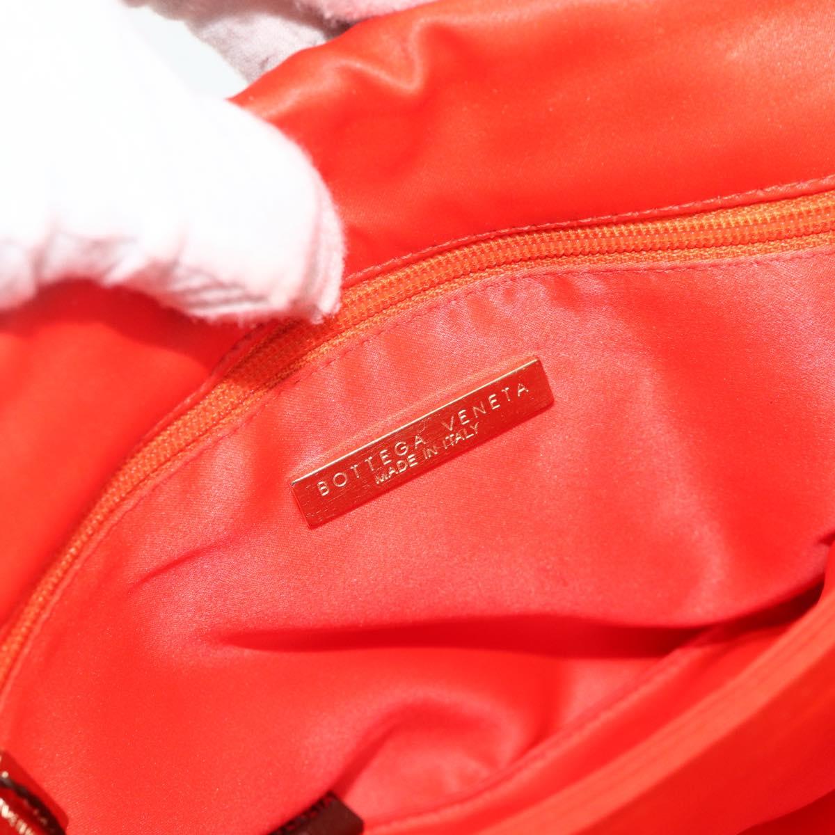 BOTTEGA VENETA Shoulder Bag Leather Orange Auth 177445A