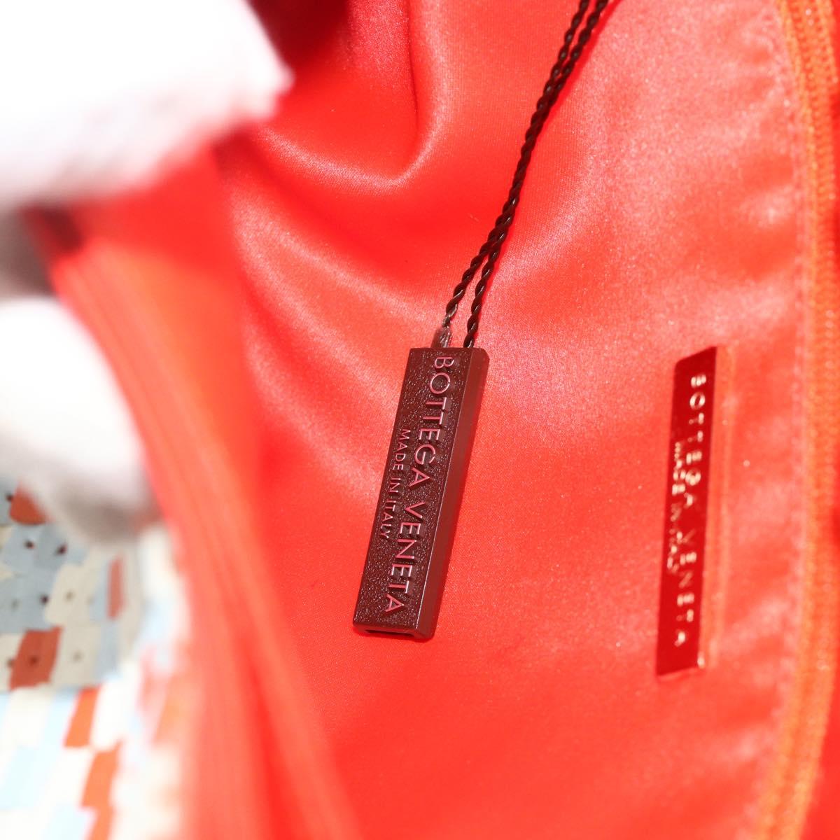 BOTTEGA VENETA Shoulder Bag Leather Orange Auth 177445A